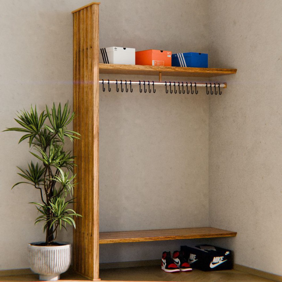 Entryway Shelf & Coat Rack