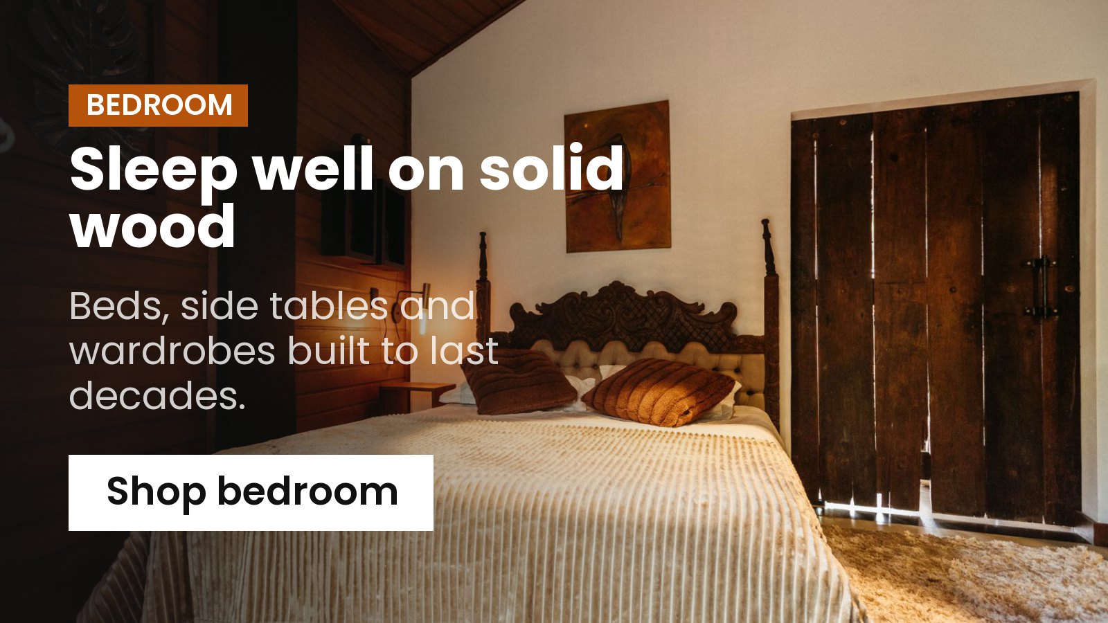 Sleep well on solid wood